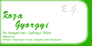 roza gyorgyi business card